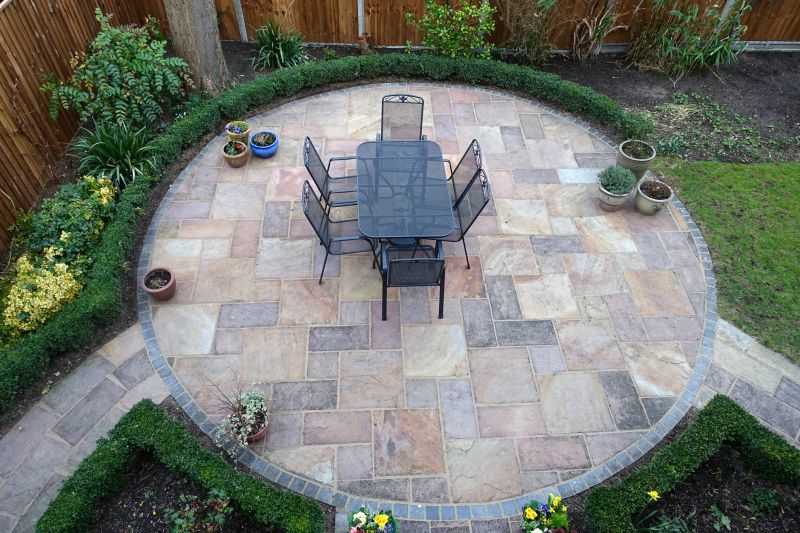 Finished Paver Patio with Furniture
