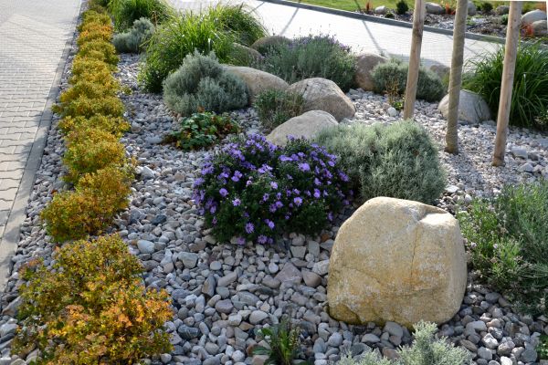 Decorative Rock Installation in Bloomfield Hills