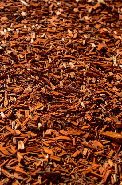 Cedar Mulch Spreading in Bloomfield Hills